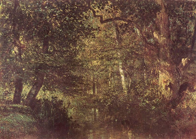 Constant Troyon, Wasserlauf im Wald, 1860, Louvre